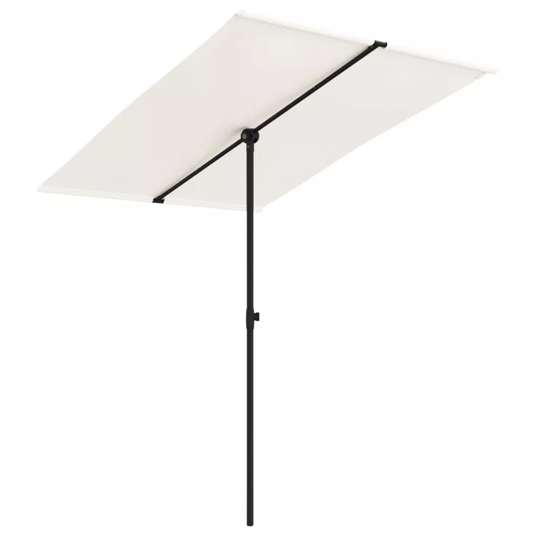 VidaXL - ombrellone da giardino, One Size, Blanco