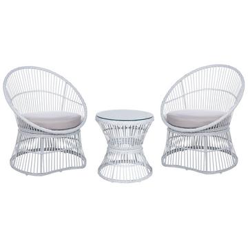 Set bistrot en Rattan sintetico Rustico MESYNA
