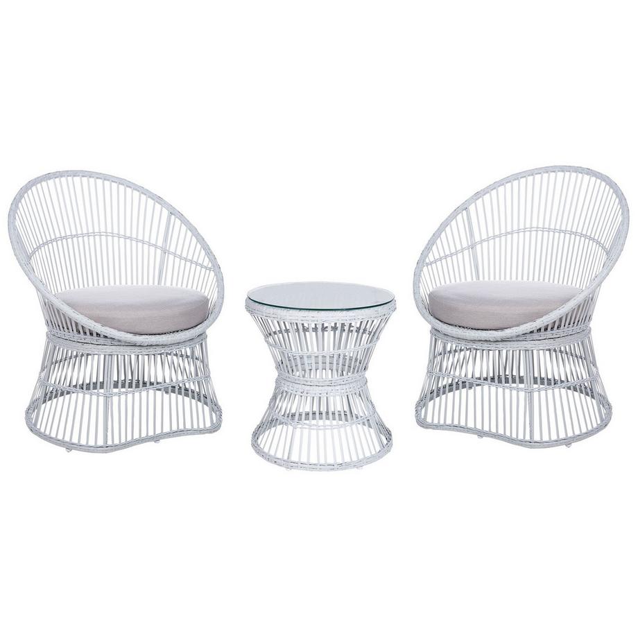 Bistro Set aus PE Rattan  MESYNA