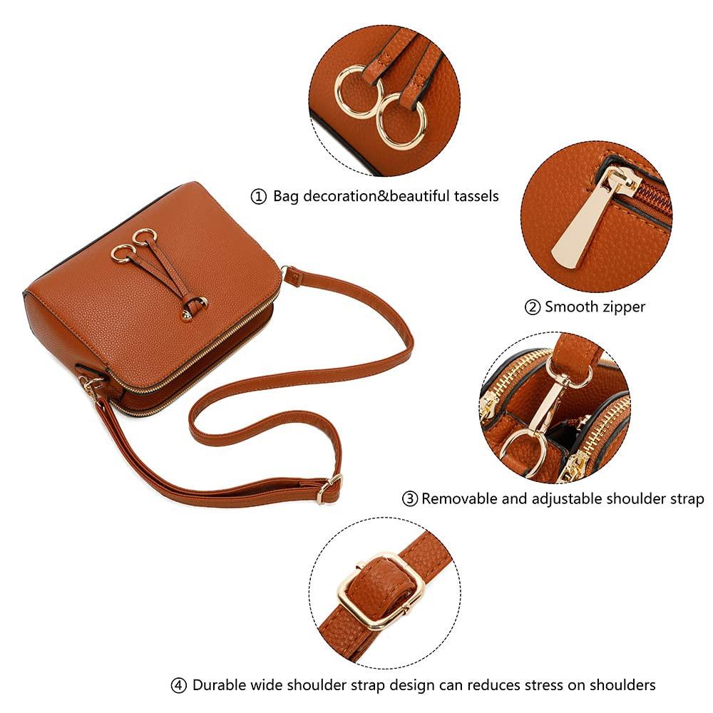 Only-bags.store Solide PU Leder Umhängetasche  