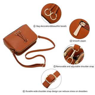 Only-bags.store Solide PU Leder Umhängetasche  