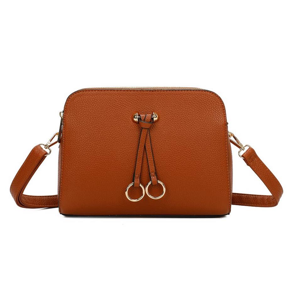 Only-bags.store Solide PU Leder Umhängetasche  