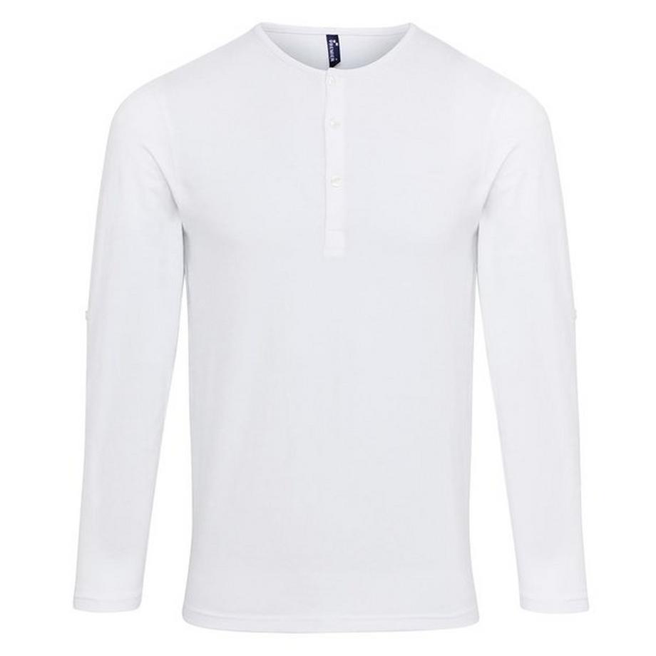 TShirt mit Rundhalsausschnitt, lange Ärmel zum Aufrollen