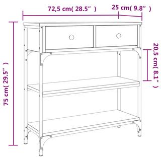 VidaXL Table console bois d'ingénierie  