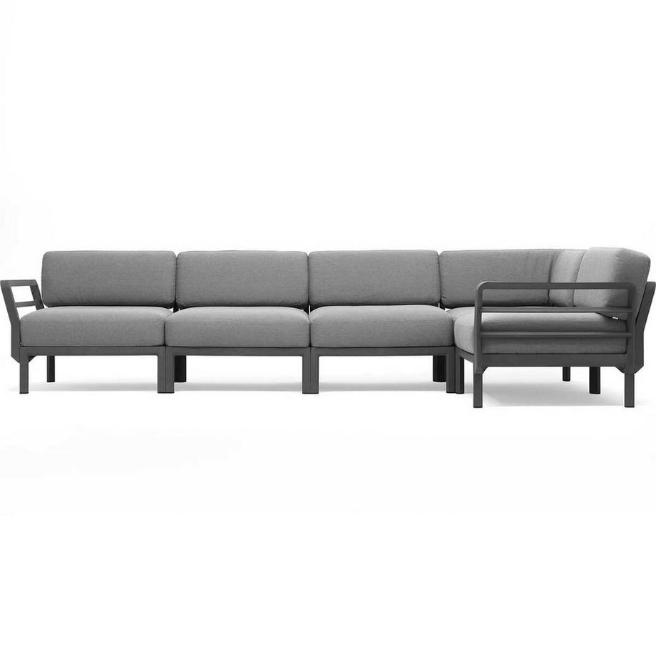 NARDI outdoor Salotto da giardino Maximo grigio (5-tlg)  