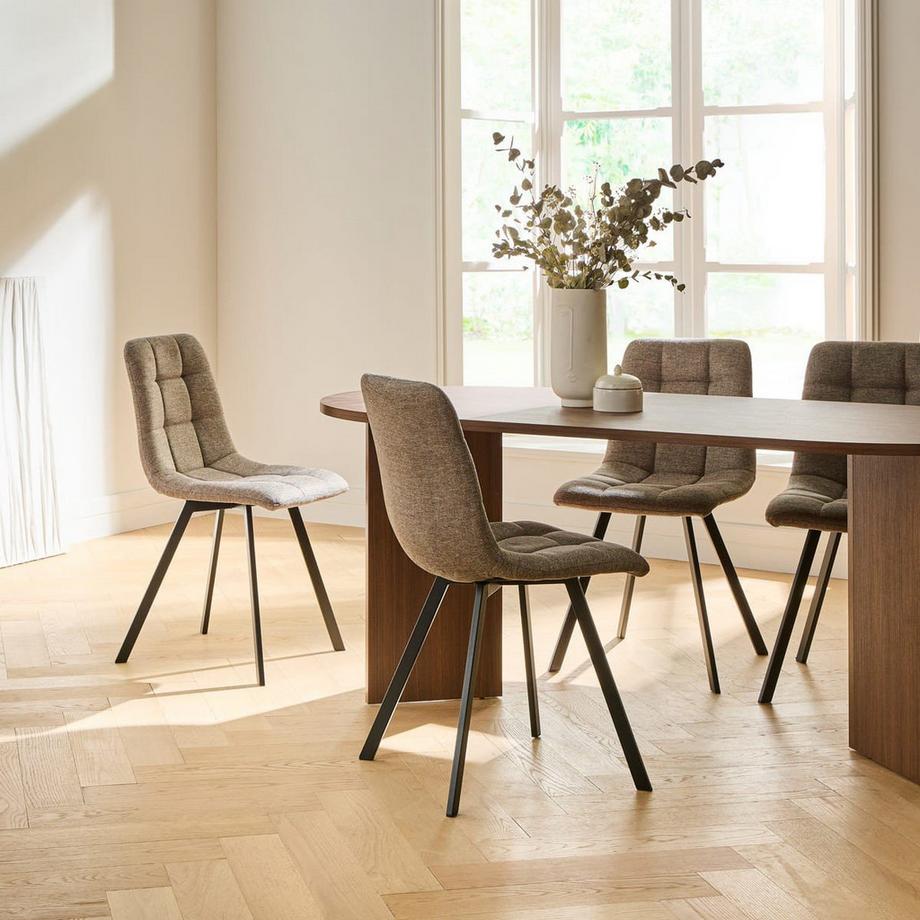 Calicosy Lot de 4 chaises CHILLI  