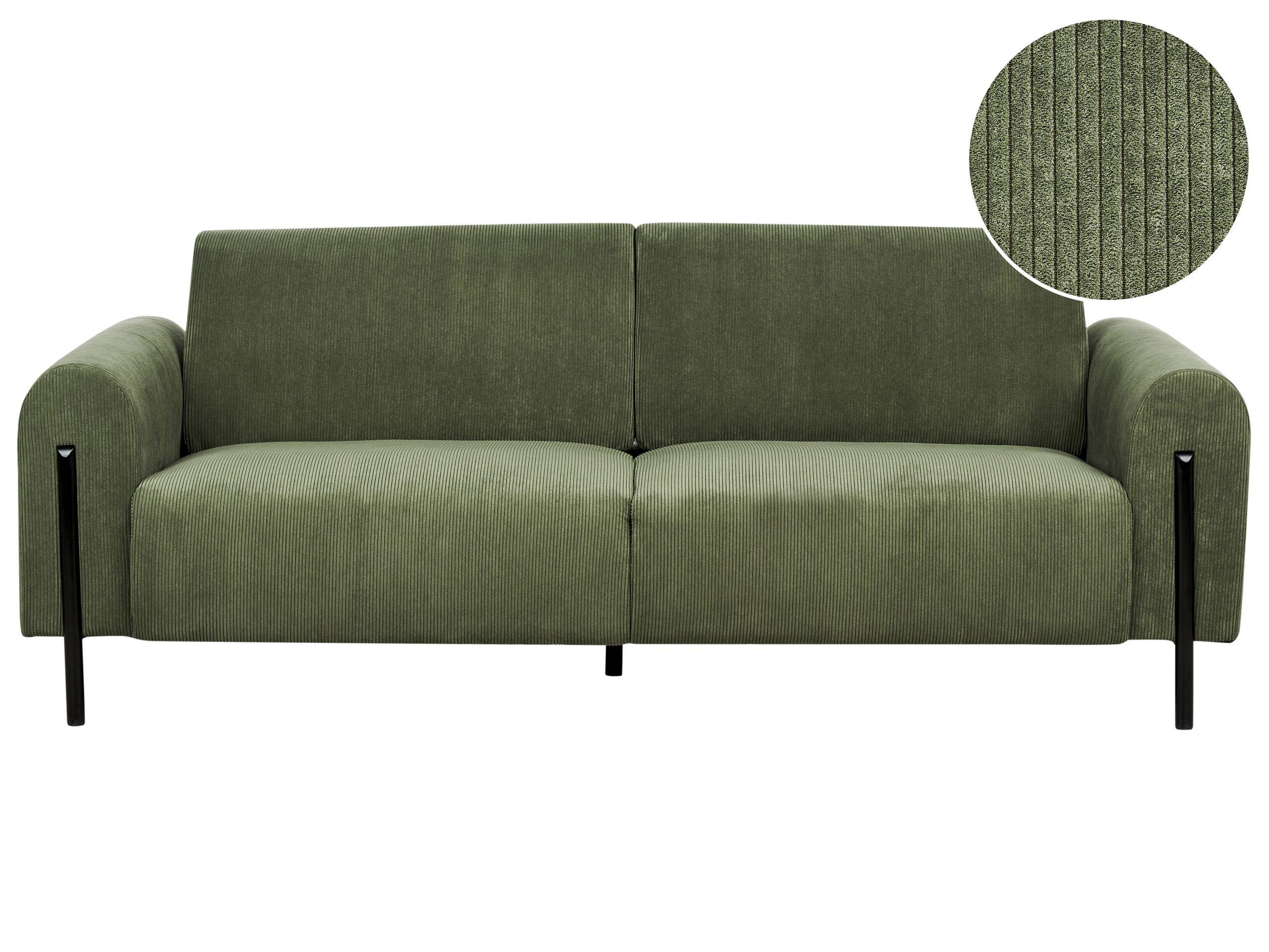 Beliani 3 Sitzer Sofa aus Cord Modern ASKIM  