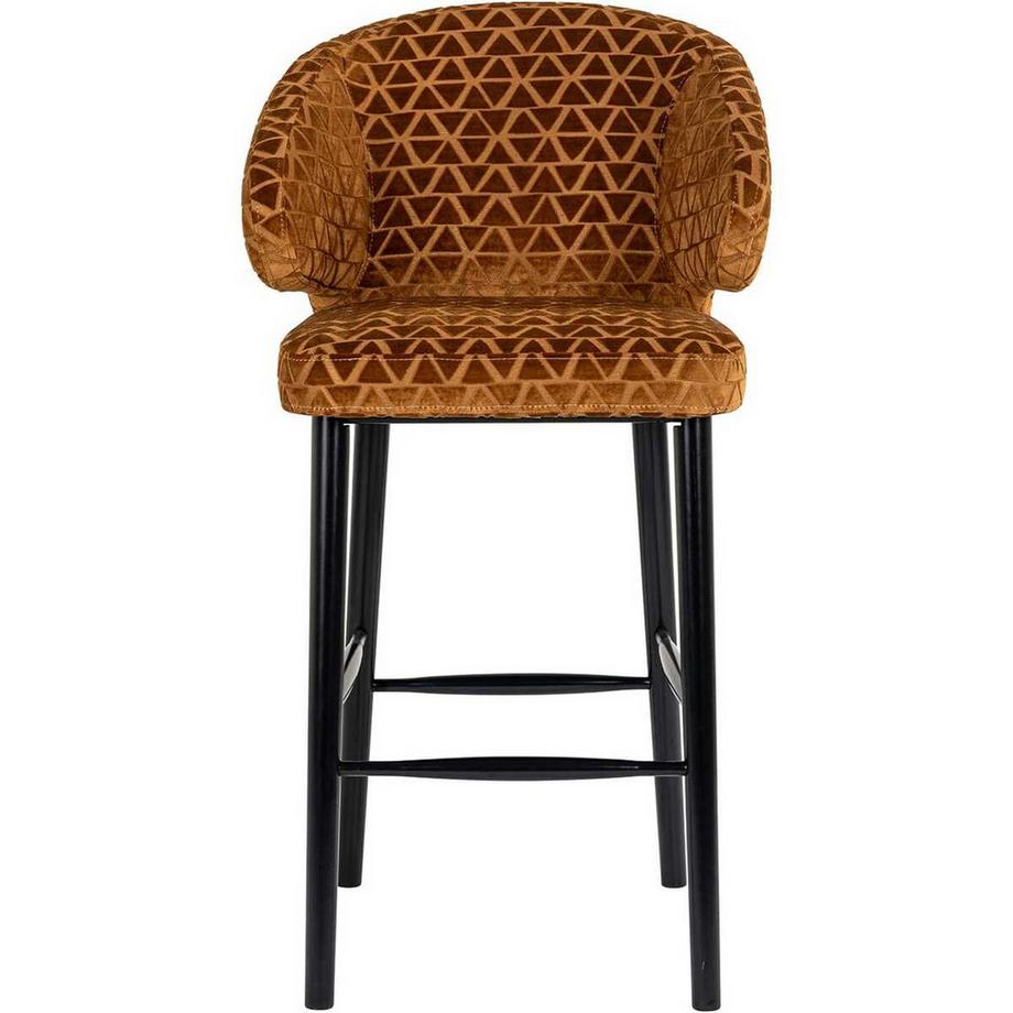 mutoni Barstuhl Indigo gold triangle  