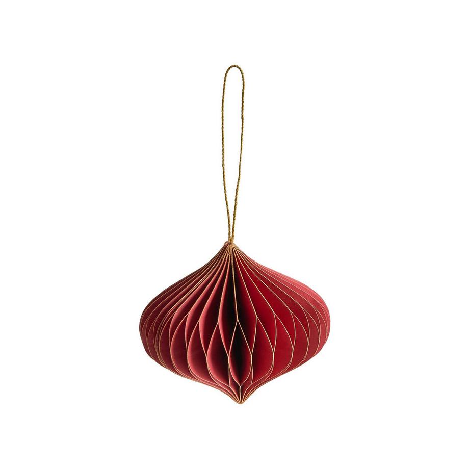 Beliani Weihnachtsbaumschmuck 18er Set aus Papier Klassisch SUSA  