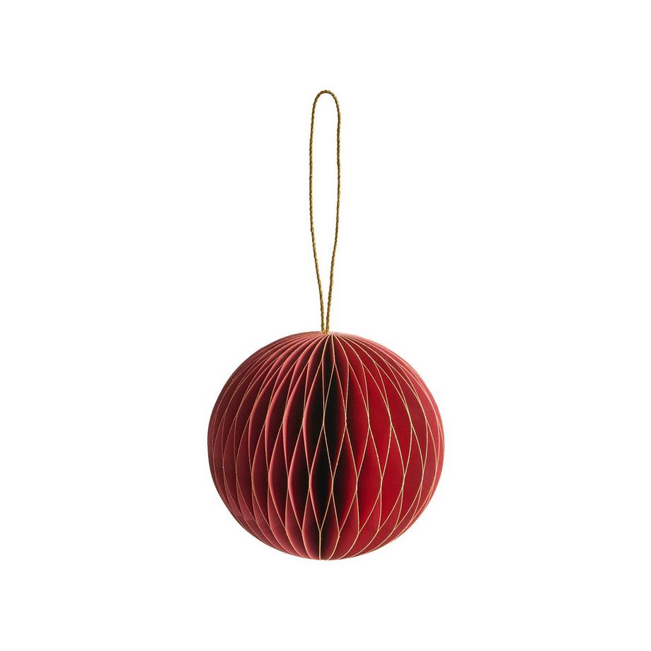 Beliani Weihnachtsbaumschmuck 18er Set aus Papier Klassisch SUSA  