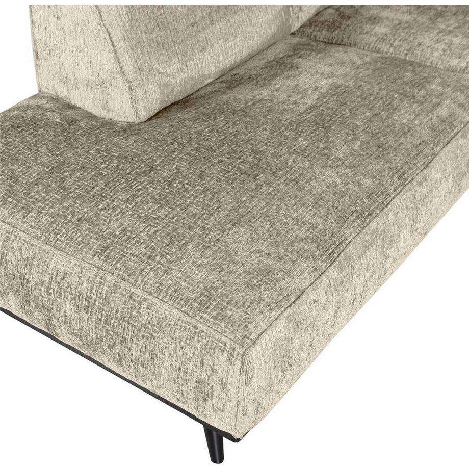 mutoni Canapé d'angle Statement gauche velours structuré wheatfield 274x210  