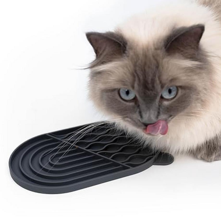 Alopini  Lecken Matte für Katzen | Katze lecken Matte | Slow Feeder für Katzen | Lebensmittelqualität 