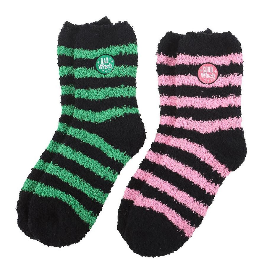 Something Different  Good Witch And Bad Witch Socken, Flauschig (2er-Pack) 