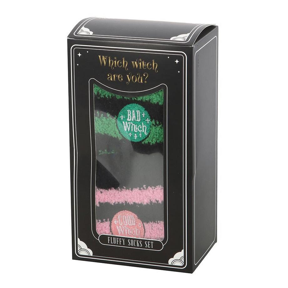 Something Different  Good Witch And Bad Witch Socken, Flauschig (2er-Pack) 