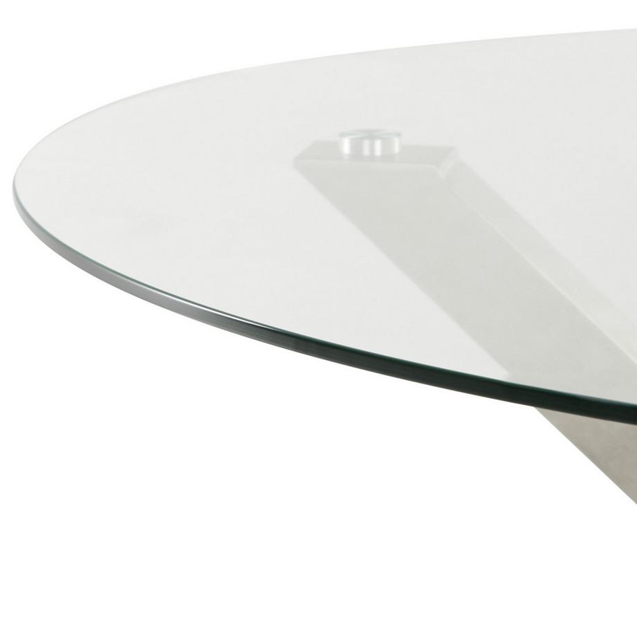 Beliani Gartentisch aus Glas Modern MALETTO  