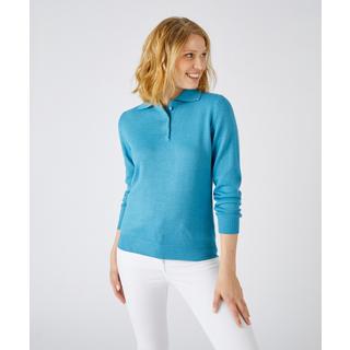 Damart  Pull col polo maille jersey souple. 