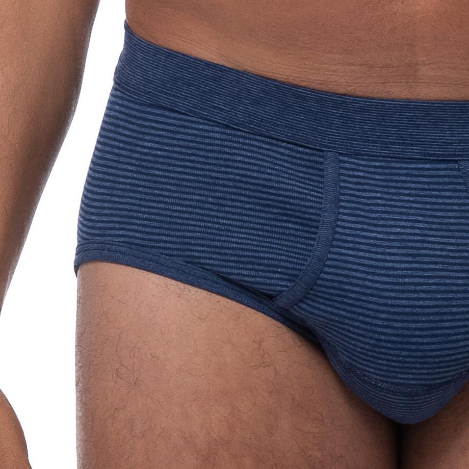 Ammann Confezione da 3 Slip a Costine Fini con Apertura  