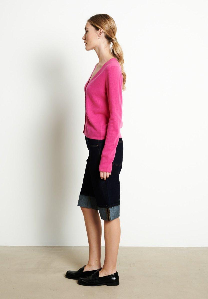 Studio Cashmere8 LILLY 7 V-Ausschnitt taillierte Strickjacke  