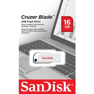 SanDisk  SanDisk Cruzer Blade USB-Stick 16 GB USB Typ-A 2.0 Weiß 