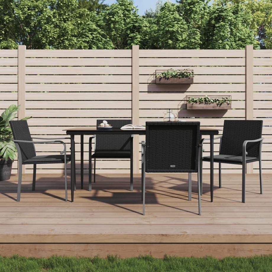 VidaXL set da pranzo da giardino Polirattan  