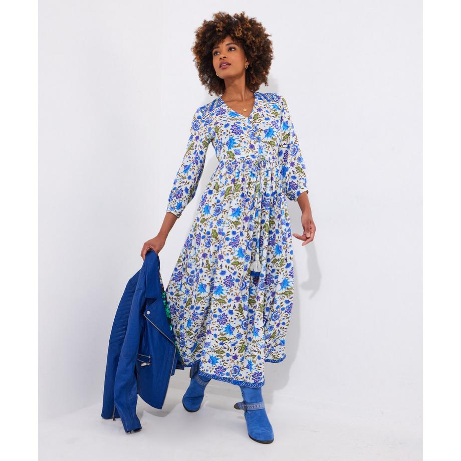 Joe Browns PETITE Abito Lungo Floreale con Paillettes  