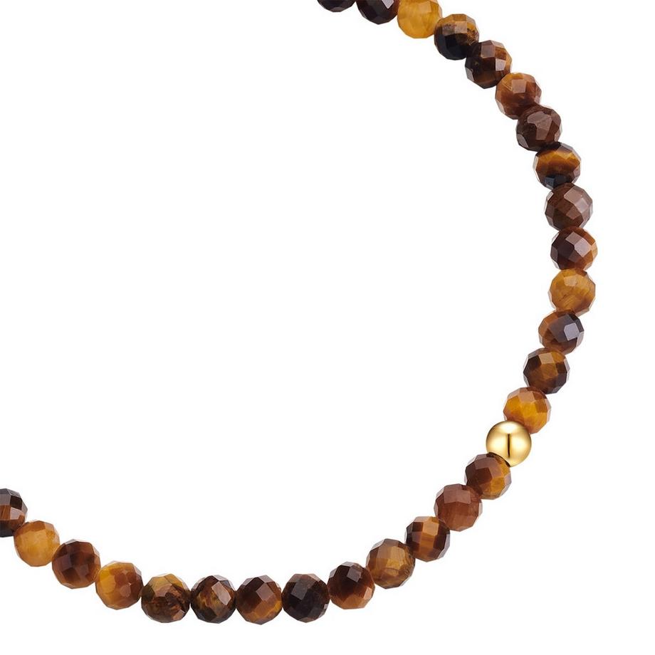 Glanzstücke München  Edelsteinarmband Edelstahl Tigerauge 