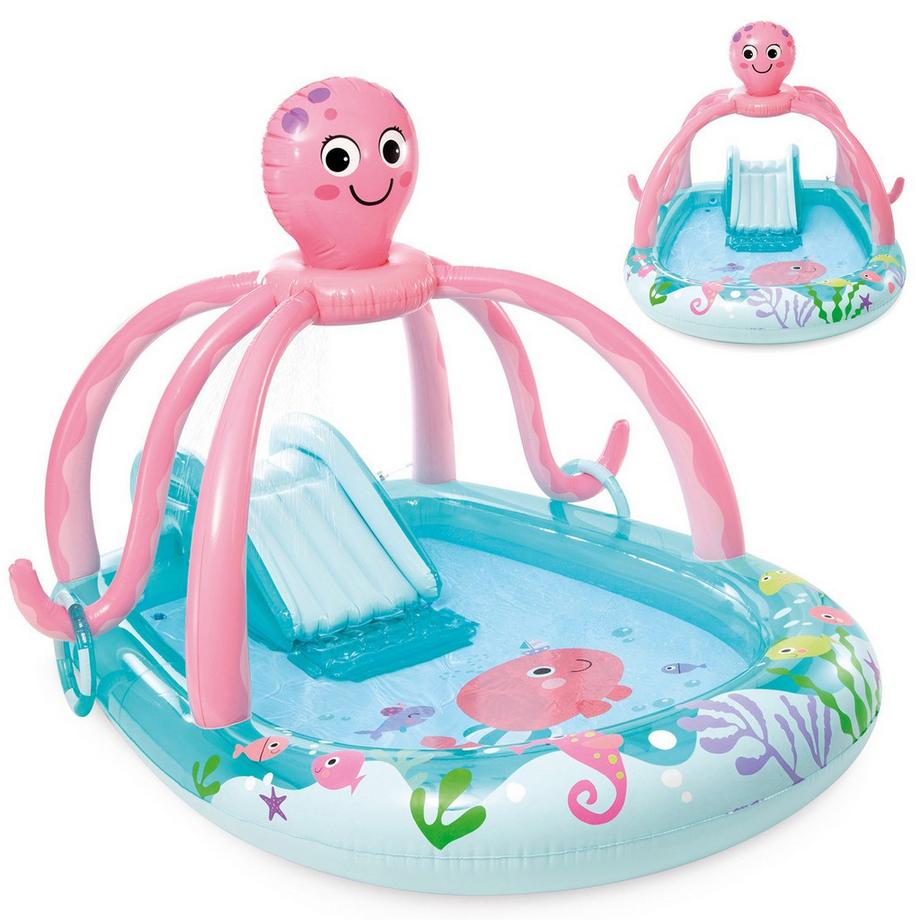 B2X  Aufblasbarer Spielplatz mit fröhlichem Oktopus 
