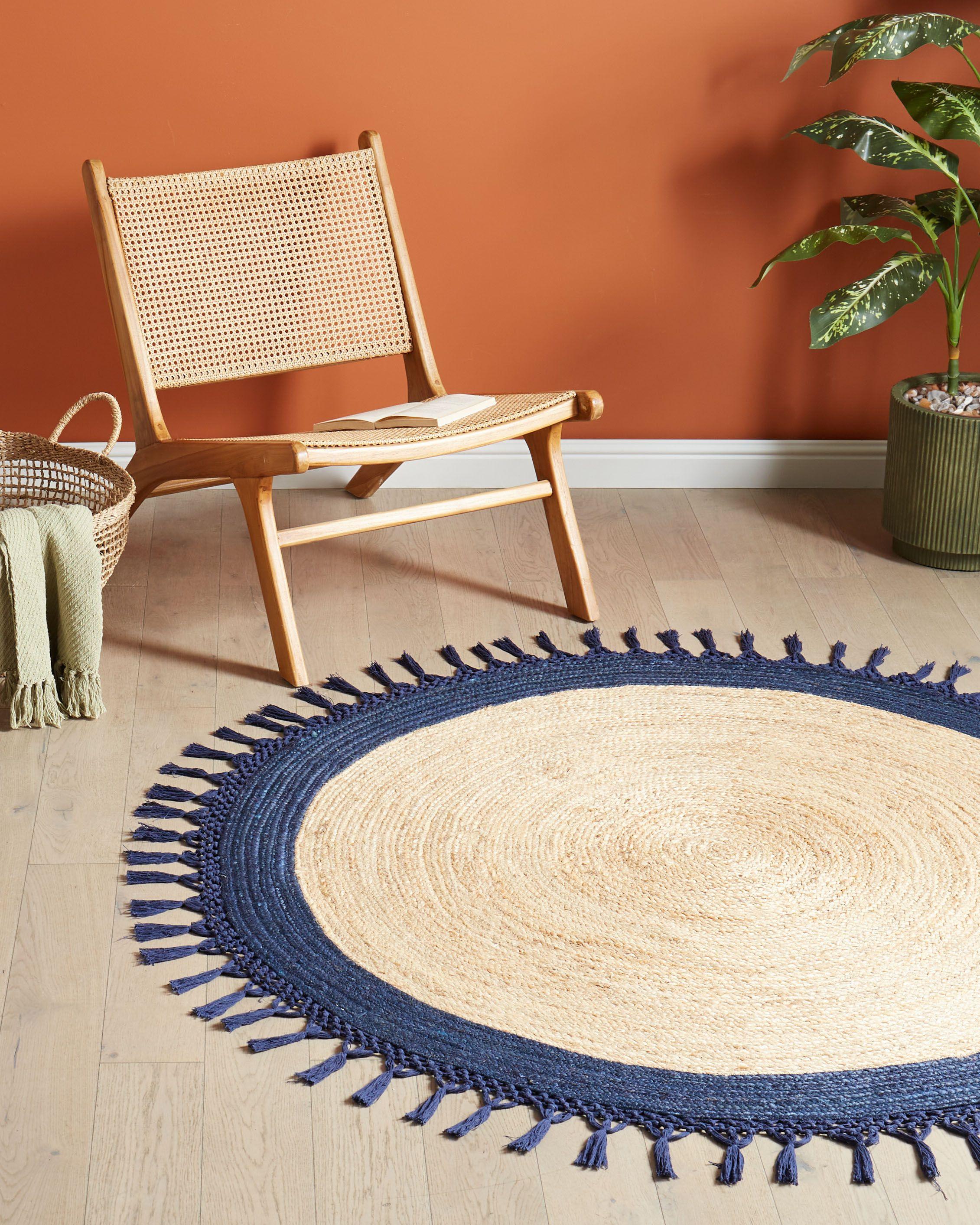 Beliani Teppich aus Jute Boho MARTS  