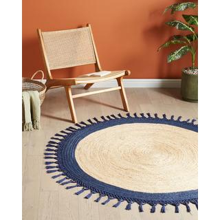 Beliani Tapis en Jute Boho MARTS  