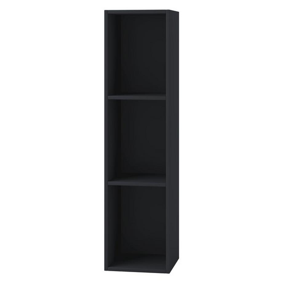 VCM Holz Schallplatten Regal | Stand Regal mit 3 Fächer für 100 Schallplatten | Maße: H. 107 x B. 34 x T. 30 cm - Platto  