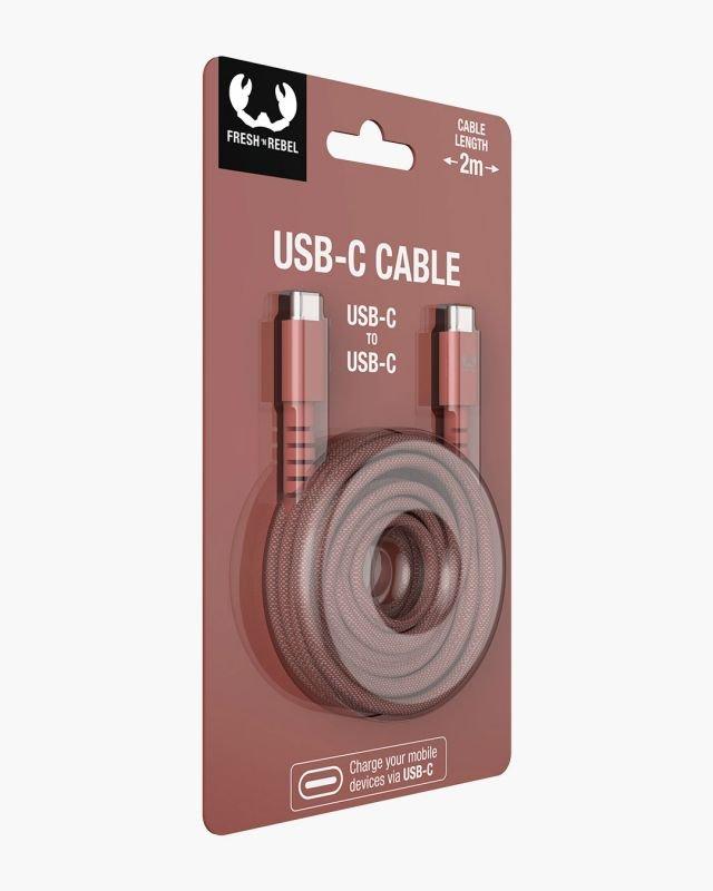 FRESH'N REBEL  2CCC200SR câble USB 2 m USB C Rouge 