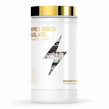 Battery  Whey Gold Isolate Cookies & Cream 600g 