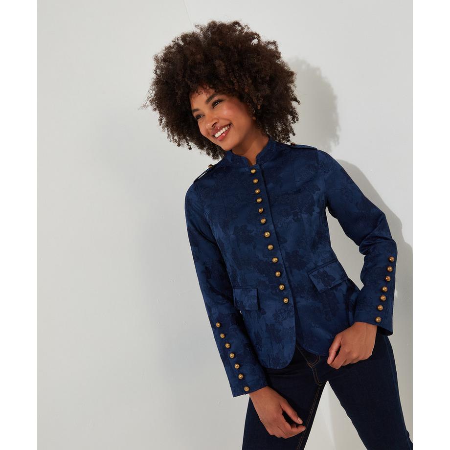 Joe Browns Geblümte gecroppte Militärjacke  