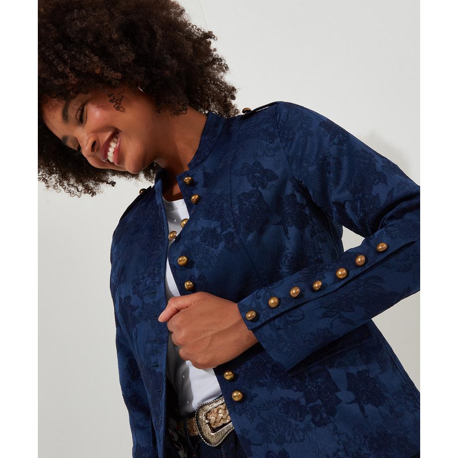 Joe Browns Geblümte gecroppte Militärjacke  