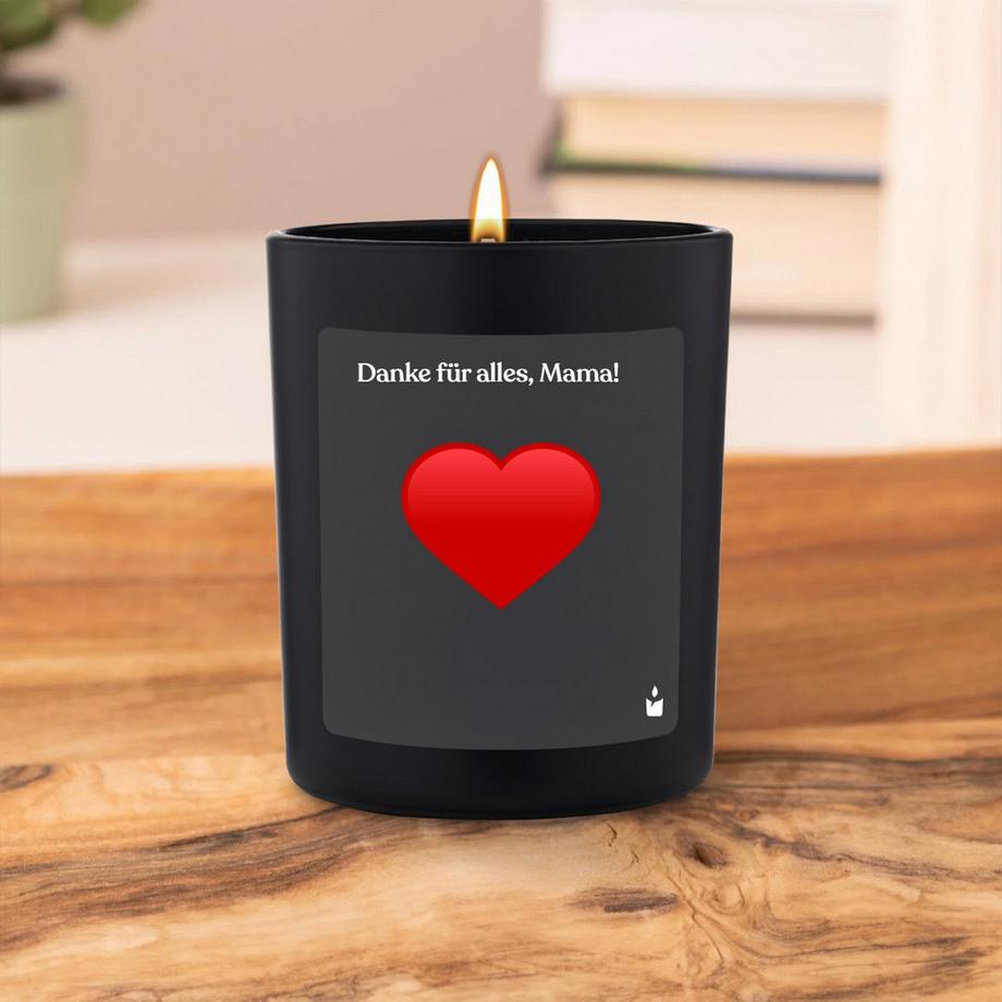 CandleHand Duftkerze Woody Danke für alles, Mama!  