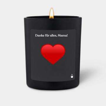 Duftkerze Woody Danke für alles, Mama!