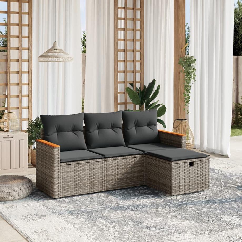VidaXL Garten sofagarnitur poly-rattan  