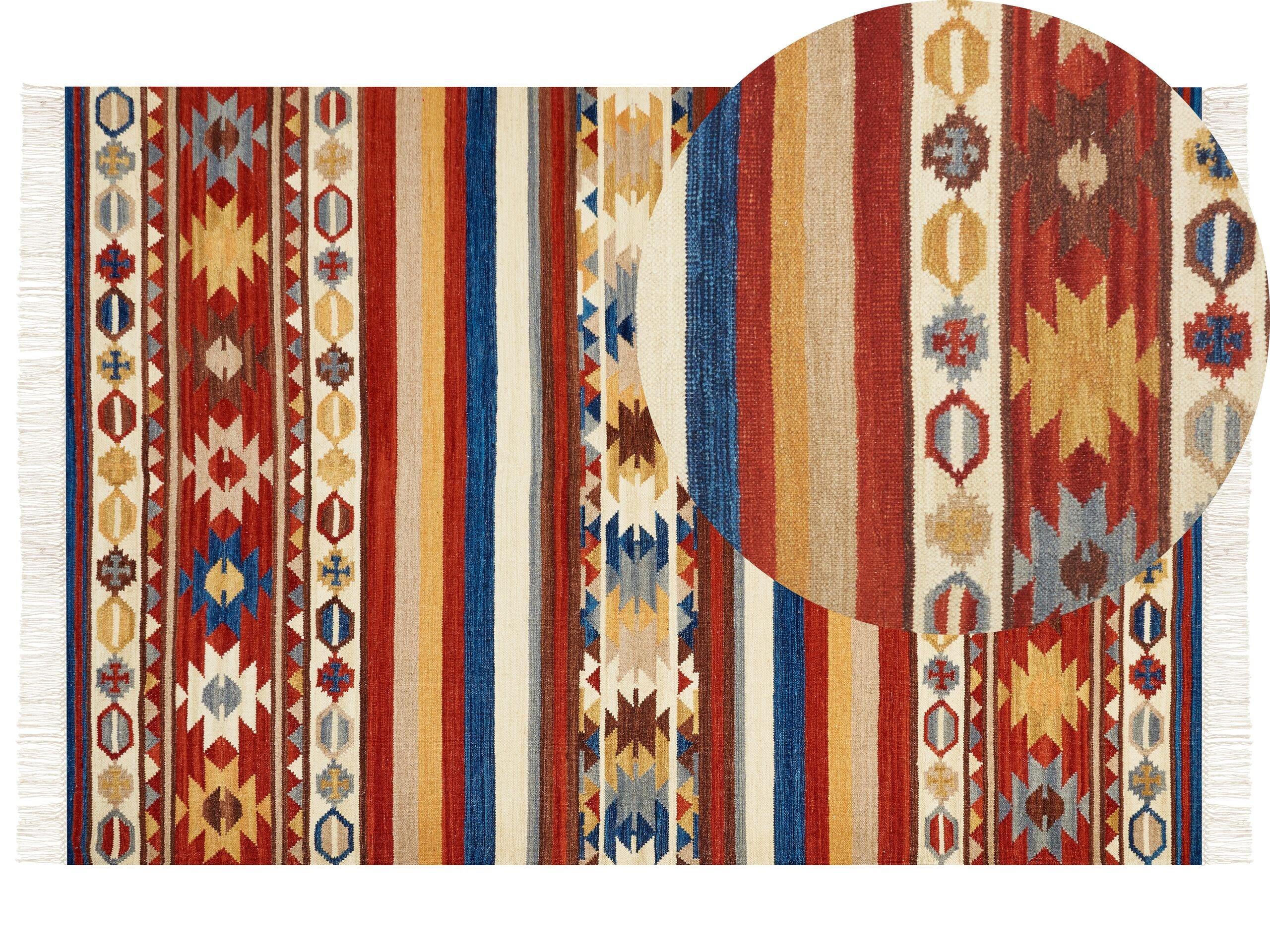 Beliani Tapis en Laine Boho JRARAT  