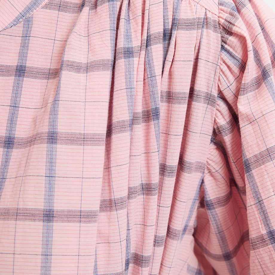 La Redoute Collections Robe longue à carreaux manches 3/4  