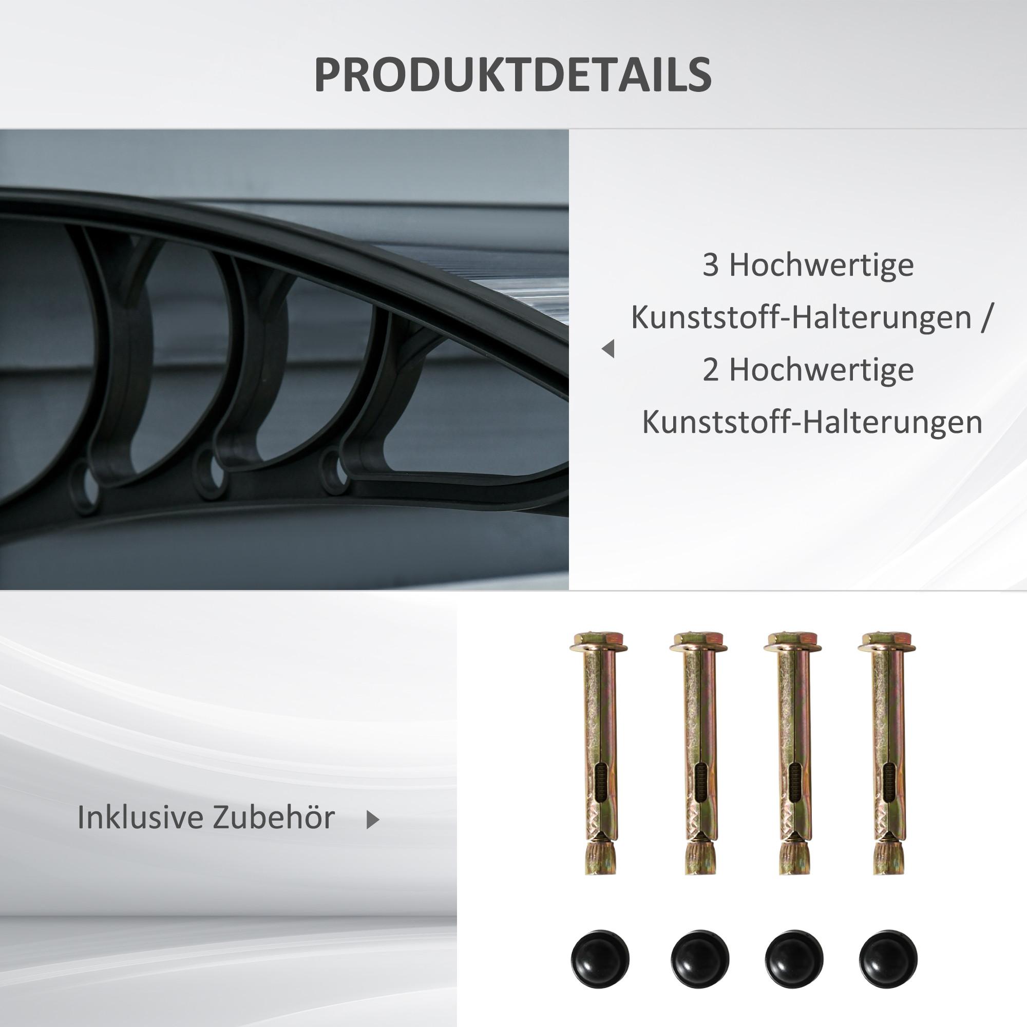 Outsunny Vordach für Haustür  