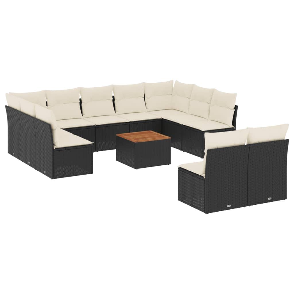 VidaXL set divano da giardino Polirattan  