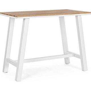 mutoni Table haute Skipper blanc 131x73  