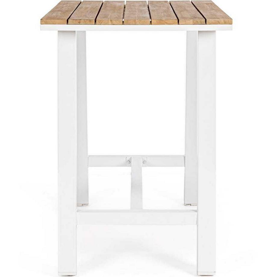 mutoni Tavolo bar Skipper bianco 131x73  