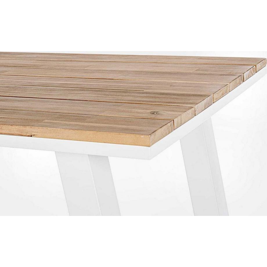 mutoni Tavolo bar Skipper bianco 131x73  