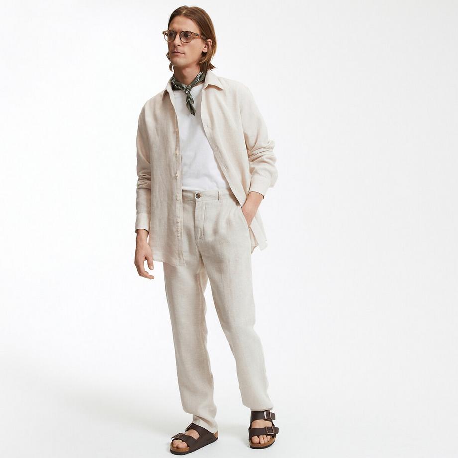 La Redoute Collections Signature Gerades Leinenhemd Langarm  