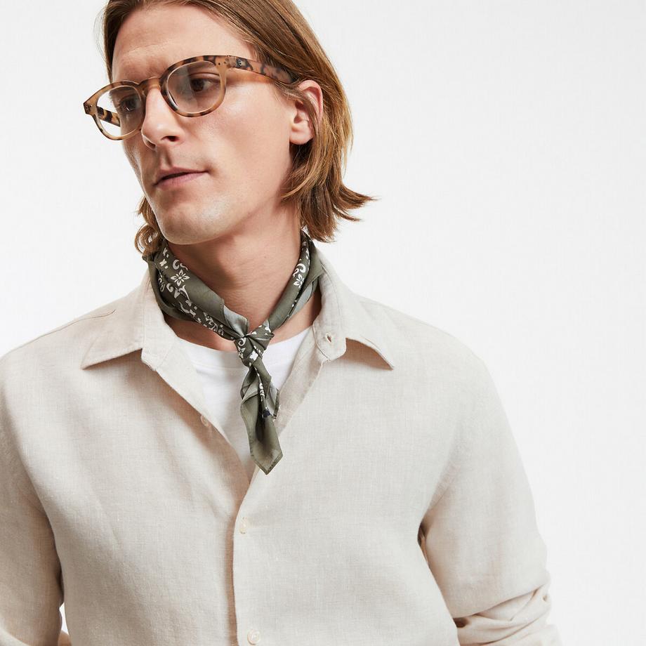 La Redoute Collections Signature Gerades Leinenhemd Langarm  