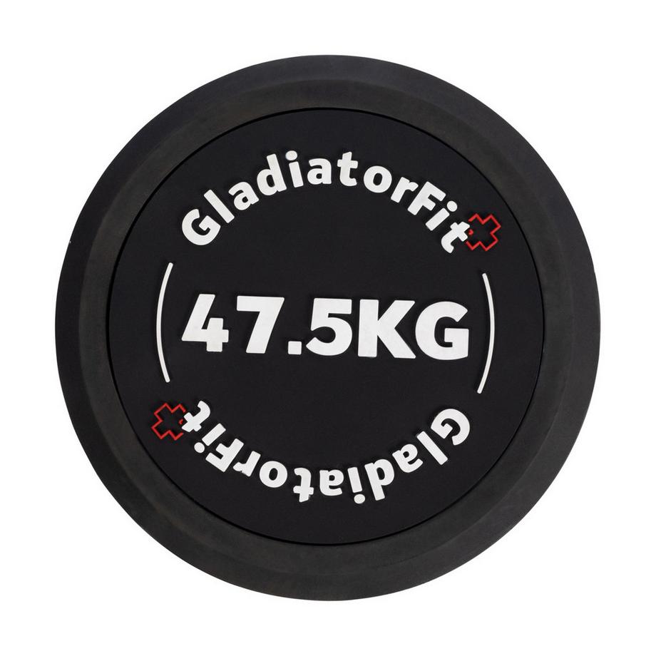 GladiatorFit  Haltère rond en caoutchouc GladiatorFit 