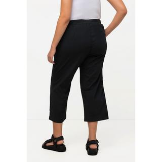 Ulla Popken  Pantalon 7/8 Ruby avec genoux préformés, jambes droites et taille élastique 