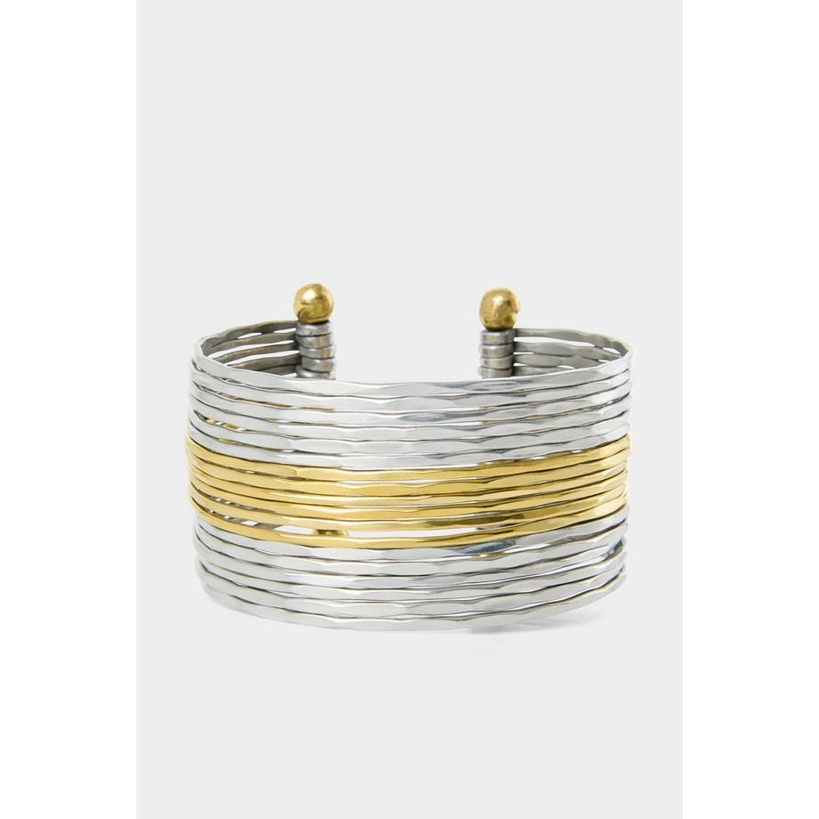 Armreif-Set im Mixed-Metal-Design