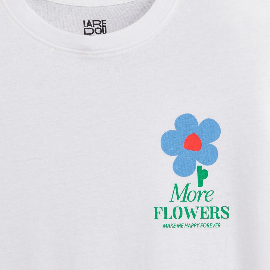 La Redoute Collections  Lot de 4 T-shirts manches courtes à col rond 